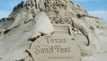 Texas Sandfest em Port Aransas no Texas