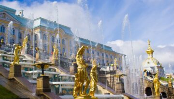 Palácio de Verão em São Petesburgo na Rússia