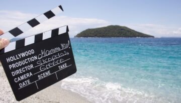 Filmagens de Mamma Mia em Skopelos