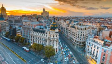 Cidade de Madri na Espanha