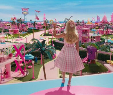 Vista da Barbieland no filme da Barbie