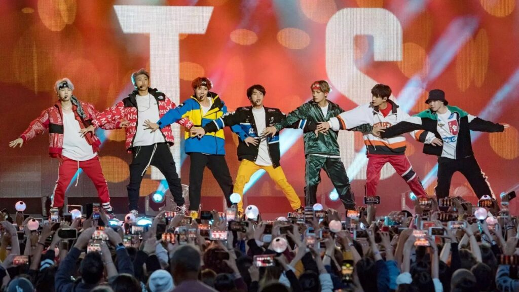 Apresentação de banda K-POP